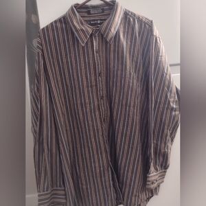 Beverly Hills Polo Club Brown Dress Shirt Size 3XLB..